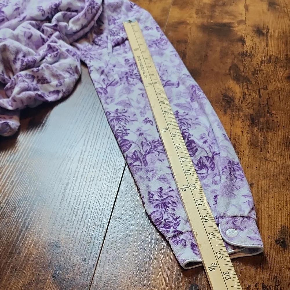 LANZ OF SALZBURG | Lavender Floral Long-Sleeve Traditional Modest‎ Nightgown | S